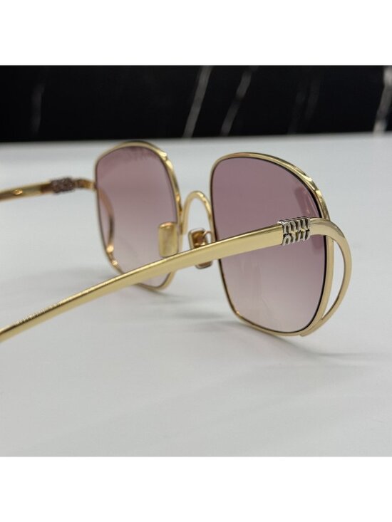 NEW MIU MIU MUA57S 5AK40S SUNGLASSES GOLD/PINK WOMEN MU A57S, SMU A57 EYEWEAR main image 6